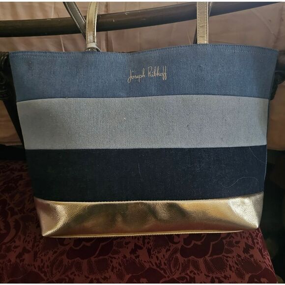 JOSEPH RIBCOFF DENIM TOTE - Picture 1 of 6